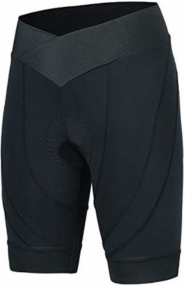 Picture of beroy Women Cycling Shorts with 4D Padding,Bike Shorts for Ladies(S Black)