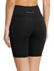 Picture of BALEAF Women's 8" Buttery Soft Biker Yoga Shorts High Waisted Workout Compression Pocketed Shorts Blue Size XL