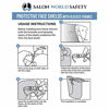 Picture of TCP Global Salon World Safety Face Shields with All Clear Glasses Frames (Pack of 4) - Ultra Clear Protective Full Face Shields to Protect Eyes, Nose, Mouth - Anti-Fog PET Plastic, Goggles