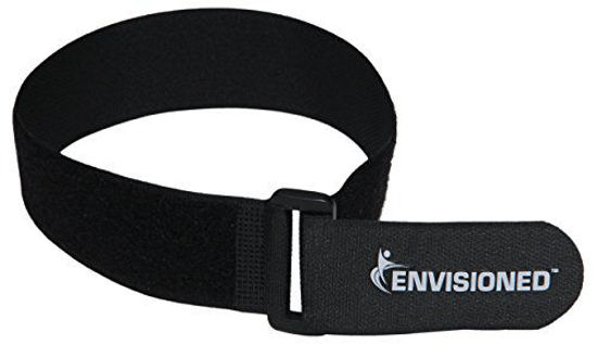 Picture of Reusable Cinch Straps 2" x 72" - 4 Pack, Multipurpose Strong Gripping, Quality Hook and Loop Securing Straps (Black)