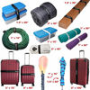 Picture of Reusable Cinch Straps 2" x 72" - 4 Pack, Multipurpose Strong Gripping, Quality Hook and Loop Securing Straps (Black)