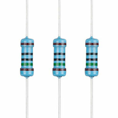 Picture of EDGELEC 100pcs 150 ohm Resistor 1/2w (0.5Watt) ±1% Tolerance Metal Film Fixed Resistor, Multiple Values of Resistance Optional