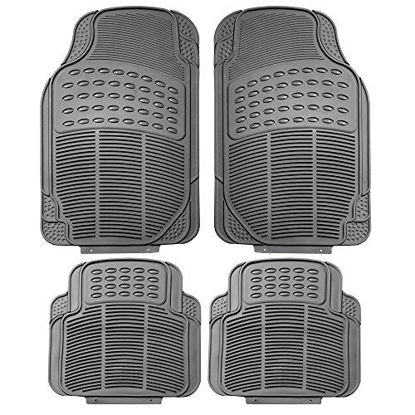 Picture of FH Group F11305GRAY Gray All Weather Floor Mat, 4 Piece (Full Set Trimmable Heavy Duty)