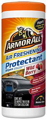 Picture of Armor All Car Interior Cleaner Wipes for Dirt & Dust - Cleaning for Cars & Truck & Motorcycle, New Car