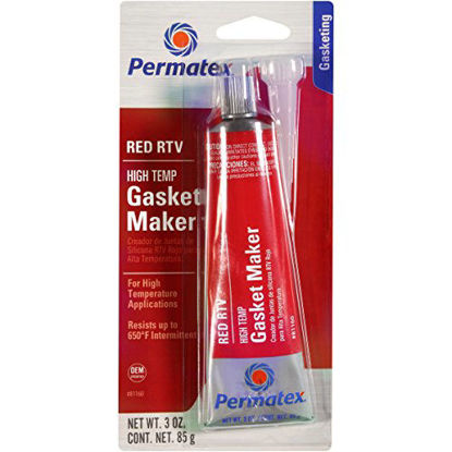 Picture of Permatex 81160-12PK High-Temp Red RTV Silicone Gasket, 3 oz. (Pack of 12)