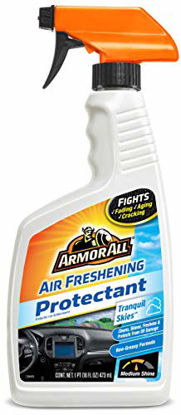 Picture of Armor All Car Air Freshener and Cleaner - Odor Eliminator and Protectant for Cars & Truck, Tranquil Skies, 16 Fl Oz Spray Bottles, 18512