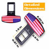 Picture of JUSTTOP 2-Pack Car Seat Belt Clip, Car Seat Belt Silencer Metal Tongue, Seat Safety Belt Buckle Auto Metal Seat, Universal for Most Vehicle-American Flag
