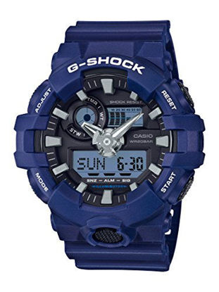 Picture of Casio Men's G Shock Quartz Watch with Resin Strap, Blue, 25.8 (Model: GA-700-2ACR)