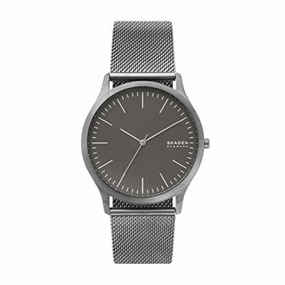 Picture of Skagen Men's Jorn Quartz Analog Stainless Steel and Stainless Steel Mesh Watch, Color: Grey (Model: SKW6553)