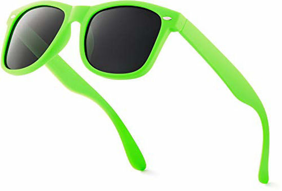 Picture of Retro Rewind Polarized Sunglasses for Men and Women - UV Protection Classic Mens Womens Sun Glasses - Cool Vintage 80s Shades