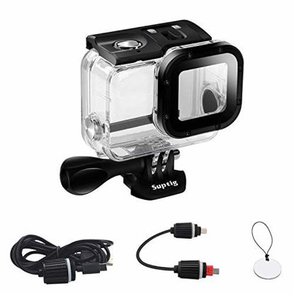Picture of Suptig Replacement Waterproof Case Protective Housing Compatible for GoPro Hero 7 Black Hero 6 Gopro Hero 5 for Underwater Charge Use Water Resistant up to 164ft (50m)