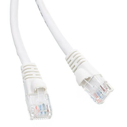 Picture of Cat5e Ethernet Patch Cable, Snagless/Molded Boot 50 Feet White, CNE473531