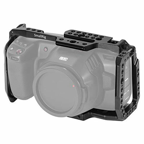 Picture of [New Version] SMALLRIG BMPCC 4K & 6K Cage for Blackmagic Design Pocket Cinema Camera 4K & 6K w/Cold Shoe, NATO Rail - 2203