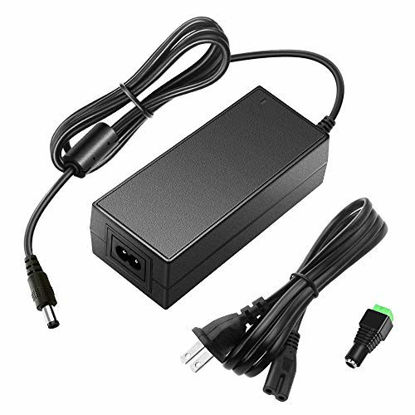Picture of SHNITPWR 24V 3A DC Power Supply Adapter AC 100V~240V to DC 24 Volt 3 Amp 72W Converter Transformer 5.5x2.5mm Plug for 5050 3528 LED Strip Light 3D Printer LED Driver CCTV Security System LCD Monitor