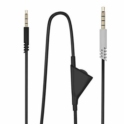 Picture of Replacement Astro A10 Cord Cable with Volume Control - Works with Astro A40, A40TR Gaming Headset Cable - Audio Gaming A10 Headset Cable Fits Xbox One, PS4, PC, Most Smartphones (6.5 Feet/2.0 M)