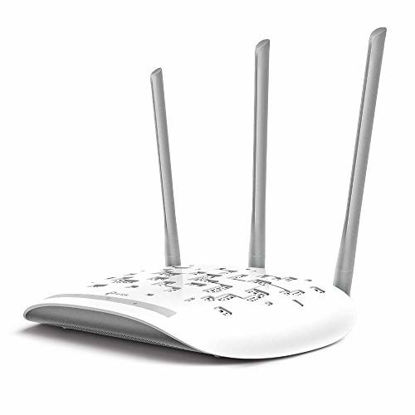 Picture of TP-Link WiFi Access Point(TL-WA901N), N450 Wireless Bridge, 2.4Ghz 450Mbps, Supports Multi-SSID/Client/Bridge/Range Extender, 3 Fixed Antennas, Passive PoE Injector Included