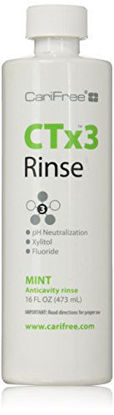 Picture of CariFree CTx3 Fluoride Rinse, Dentist Recommended, Anti-Cavity (Mint) (1-Pack)