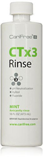 CariFree CTx3 Fluoride Rinse, Dentist Recommended, Anti-Cavity (Mint)  (1-Pack)