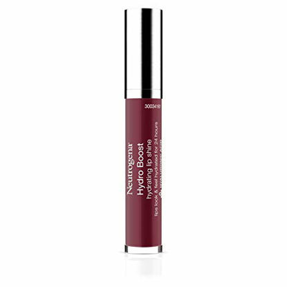Picture of Neutrogena Hydro Boost Moisturizing Lip Gloss, Hydrating Non-Stick and Non-Drying Luminous Tinted Lip Shine with Hyaluronic Acid to Soften and Condition Lips, 100 Soft Mulberry, 0.10 oz