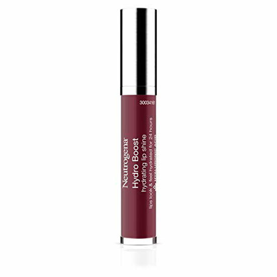 Picture of Neutrogena Hydro Boost Moisturizing Lip Gloss, Hydrating Non-Stick and Non-Drying Luminous Tinted Lip Shine with Hyaluronic Acid to Soften and Condition Lips, 100 Soft Mulberry, 0.10 oz