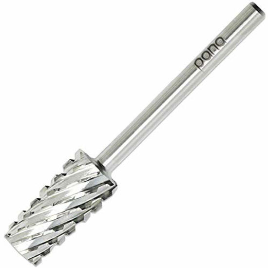 Picture of Pana Professional USA Tapered Barrel Bit Nail Drill (Gold, Silver, Ceramic) (Extra Coarse (Silver))