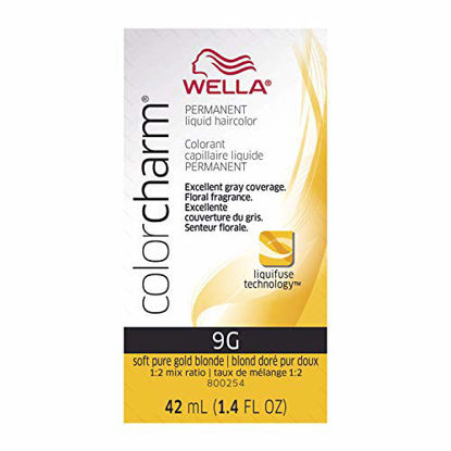 Picture of WELLA Color Charm Permanent Liquid Hair color 9G Soft Gold Blonde