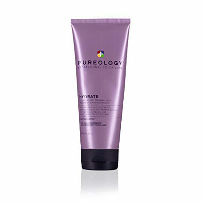 Picture of Pureology Hydrate Superfood Treatment | For Dry, Color-Treated Hair | Deeply Hydrating Treatment Mask | Silicone-Free | Vegan | Updated Packaging | 6.8 Fl. Oz