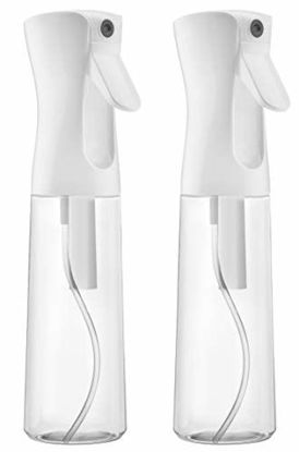 Picture of PACK OF 2 Flairosol Sprayer Continuous Hair Water Ultra Fine Mister Spray Bottle Propellant Free for Hairstyling, Cleaning, Gardening, Misting & Skin Care BPA Free (CLEAR) 10oz / 300ml By alpree