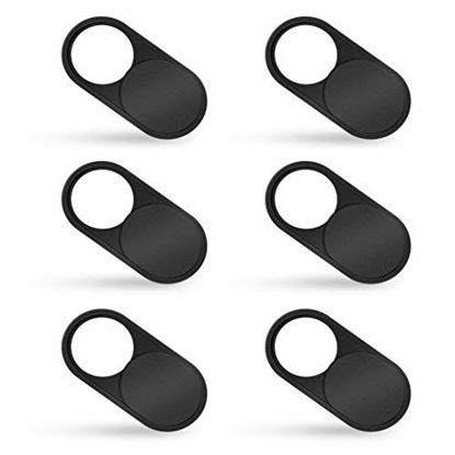 Picture of 6 Pack Webcam Cover Slide, imluckies 0.023 inch Ultra-Thin Metal Camera Cover for Laptop, MacBook Pro, MacBook Air, iPad Pro, iMac, Computer, PC, Privacy Covers