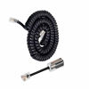 Picture of Telephone Handset Cord Detangler,Uvital 1 Pack Landline Handset Cord Cable 8Ft Uncoiled(1.2 Ft Coiled) and 1 Pack Anti-Tangle Telephone Cord Untangler 360 Degree Rotating Swivel Cord(Black)