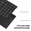 Picture of iClever BK10 Bluetooth Keyboard, Multi Device Keyboard Rechargeable Bluetooth 5.1 with Number Pad Ergonomic Design Full Size Stable Connection Wireless Keyboard for Mac OS, Android, Windows