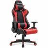 Picture of Homall Gaming Chair Office Chair High Back Computer Chair Leather Desk Chair Racing Executive Ergonomic Adjustable Swivel Task Chair with Headrest and Lumbar Support (Red)