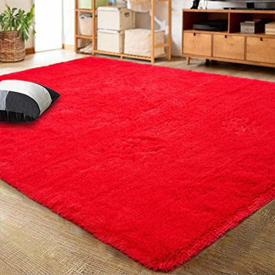 GetUSCart LOCHAS Ultra Soft Indoor Modern Area Rugs Fluffy Living Room