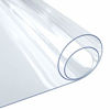 Picture of OstepDecor Custom 60 x 44 Inch Clear Table Cover Protector, 1.5mm Thick Table Pad for Dining Room Table, Clear Table Cloth Cover Protector, Plastic Table Cloth for Kitchen Wooden Table
