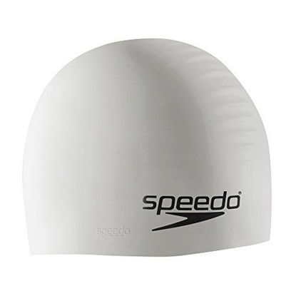 Picture of Speedo Unisex-Adult Swim Cap Silicone White
