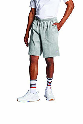 Picture of Champion Men's Jersey Short With Pockets, Oxford Grey, X-Large