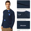 Picture of BALEAF Men's Long Sleeve Shirts Lightweight UPF 50+ Sun Protection SPF T-Shirts Fishing Hiking Running Dark Blue Size S