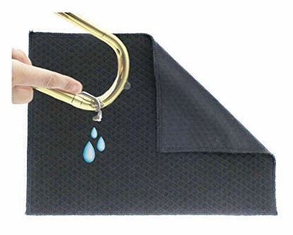 Picture of The Original Spit Catcher by Brasstache- For Brass/Wind Instruments, Ultra-Absorbent and Leakproof, Multi-layered Cloth/Pad to Empty Your Spit, Self-Packing (Single)