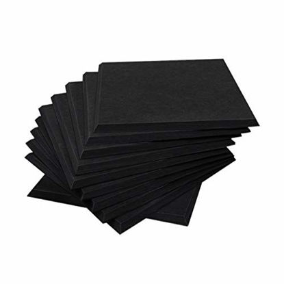 Picture of DEKIRU Upgraded 12 Pack Acoustic Panels Sound Proofing Padding Studio Foam, 12 X 12 X 0.4 Inches Bevled Edge Soundproofing Panels, Great for Acoustic Treatment and Wall Decoration (Black)