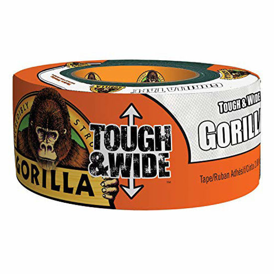 Picture of Gorilla Tough & Wide White Duct Tape, 2.88" x 25 yd, White (Pack of 4)