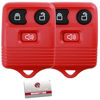 Picture of 2 KeylessOption Red Replacement 3 Button Keyless Entry Remote Control Key Fob Clicker