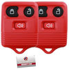 Picture of 2 KeylessOption Red Replacement 3 Button Keyless Entry Remote Control Key Fob Clicker