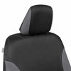 Picture of BDK OS-334-CC Charcoal Trim Black Car Seat Covers Full 9pc Set - Sleek & Stylish - Split Option Bench 5 Headrests Front & Rear Bench
