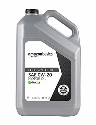Picture of AmazonBasics Full Synthetic Motor Oil - 0W-20 - 5 Quart
