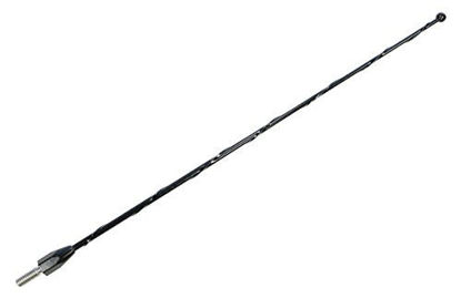 Picture of AntennaMastsRus - 12 Inch Black Short Antenna is Compatible with Ford F-150 (2009-2021) - Spiral Wind Noise Cancellation - Spring Steel Construction - Stainless Steel Threading