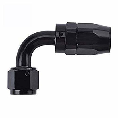 Picture of EVIL ENERGY 8AN 90 Degree Swivel Hose End Fitting for Braided Fuel Line Aluminum Black