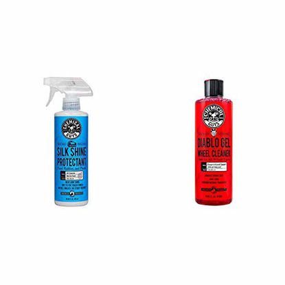 Picture of Chemical Guys Wheel Cleaner & Tire Protectant Bundle with (1) 16 oz Silk Shine Protectant and (1) 16 oz Diablo Wheel Cleaner