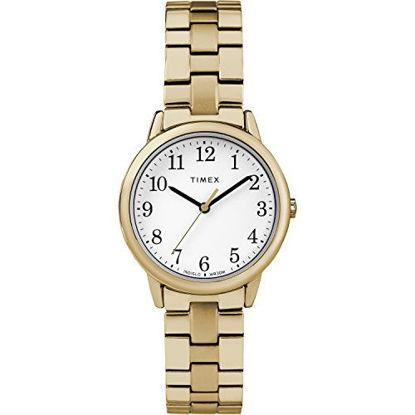 Picture of Timex Women's TW2R58900 Easy Reader 31mm Gold-Tone Stainless Steel Expansion Band Watch