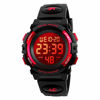 Picture of Girls Watch Digital Sports 50M Waterproof Electronic Watches Alarm Clock 12/24 H Stopwatch Calendar Boy Girl Wristwatch - Red