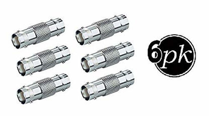 Picture of BNC Connector - Coupler (6 Pack) BNC Female to Female, Adapter for CCTV